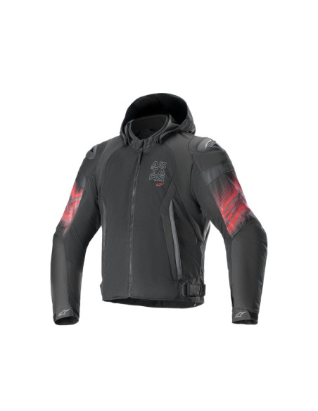 Blouson moto racing Alpinestars Zaca Air Venom Waterproof Noir Rouge