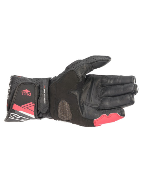 Gants moto sport femme Alpinestars Stella SP-8 V3 Noir Blanc Rose