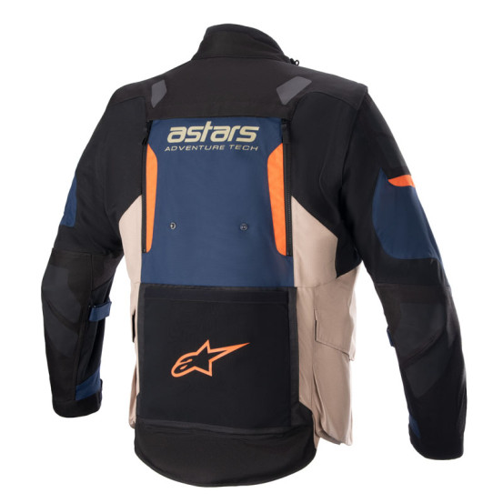 Veste moto Alpinestars Halo Drystar Bleu Kaki Orange