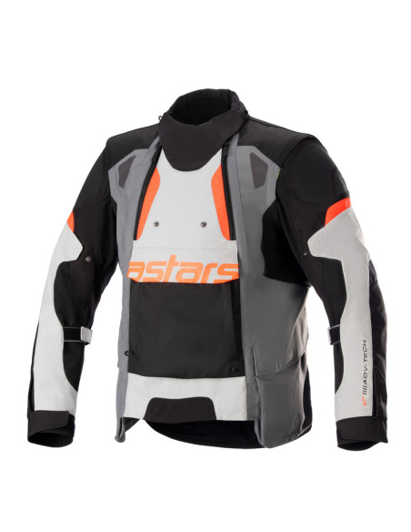 Veste moto Alpinestars Halo Drystar Gris Orange