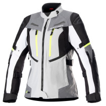 Veste moto femme Alpinestars Stella Bogota Pro Drystar Gris Clair Gris Foncé