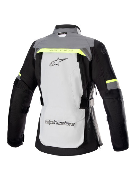 Veste moto femme Alpinestars Stella Bogota Pro Drystar Gris Clair Gris Foncé