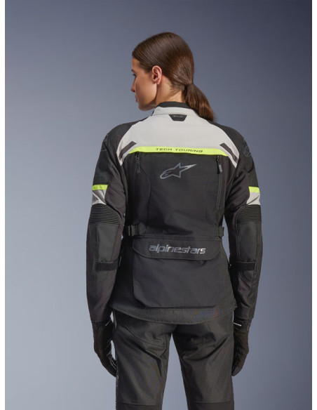 Veste moto femme Alpinestars Stella Bogota Pro Drystar Noir Jaune