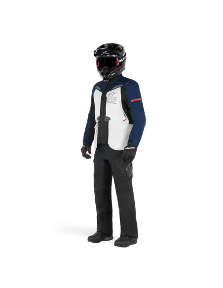 Veste moto Alpinestars ST-7 2L Gore-Tex Ice Gris Dark Bleu