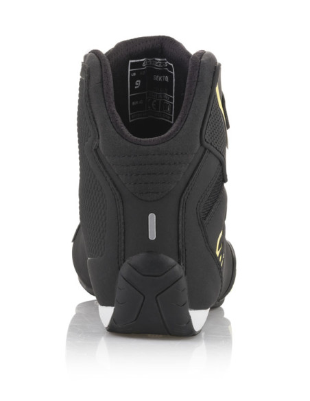 Baskets moto Alpinestars Sektor Noir Jaune Fluo
