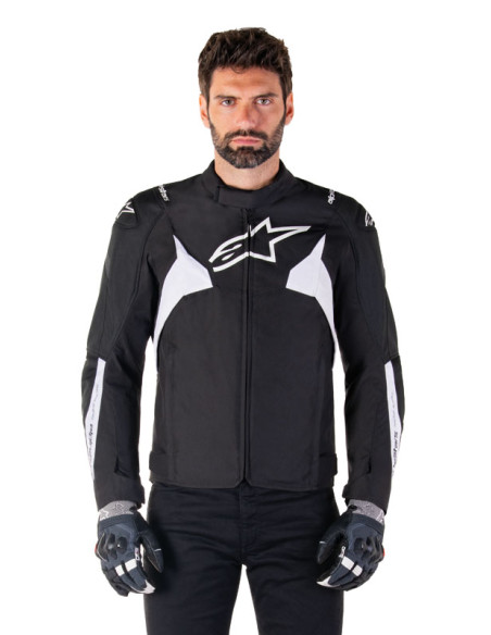 Blouson moto Alpinestars T-Jaws V4 Waterproof Noir Blanc