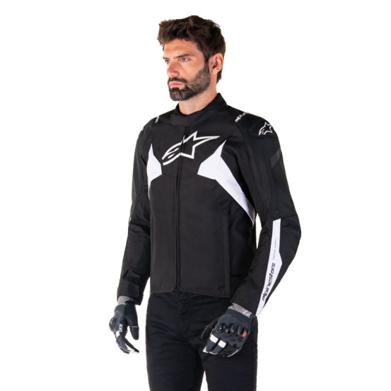 Blouson moto Alpinestars T-Jaws V4 Waterproof Noir Blanc