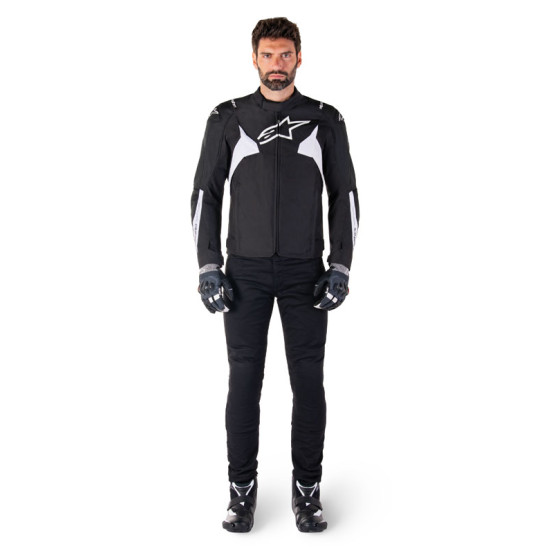 Blouson moto Alpinestars T-Jaws V4 Waterproof Noir Blanc