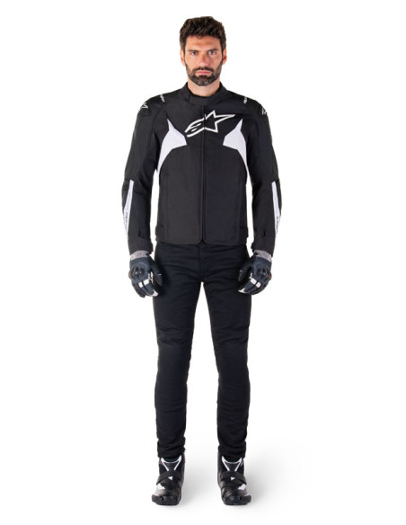 Blouson moto Alpinestars T-Jaws V4 Waterproof Noir Blanc
