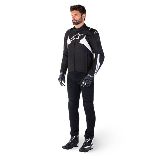 Blouson moto Alpinestars T-Jaws V4 Waterproof Noir Blanc