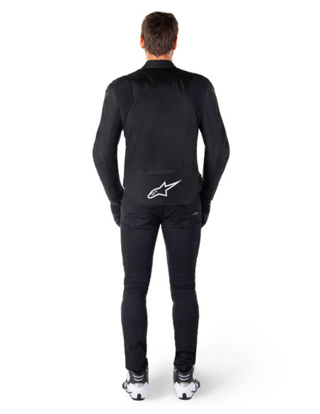 Blouson moto Alpinestars T-Jaws V4 Waterproof Noir Blanc