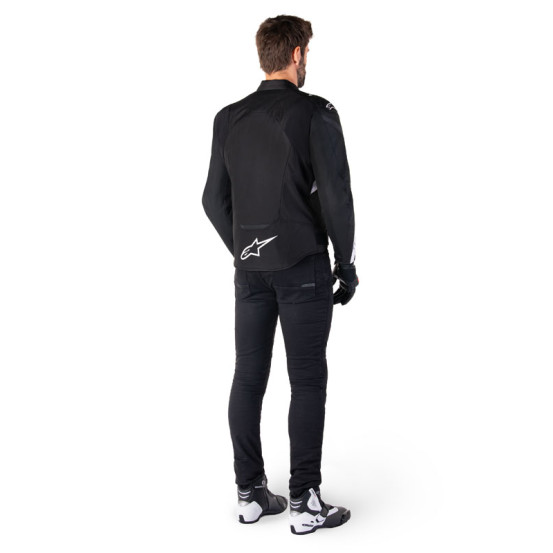 Blouson moto Alpinestars T-Jaws V4 Waterproof Noir Blanc