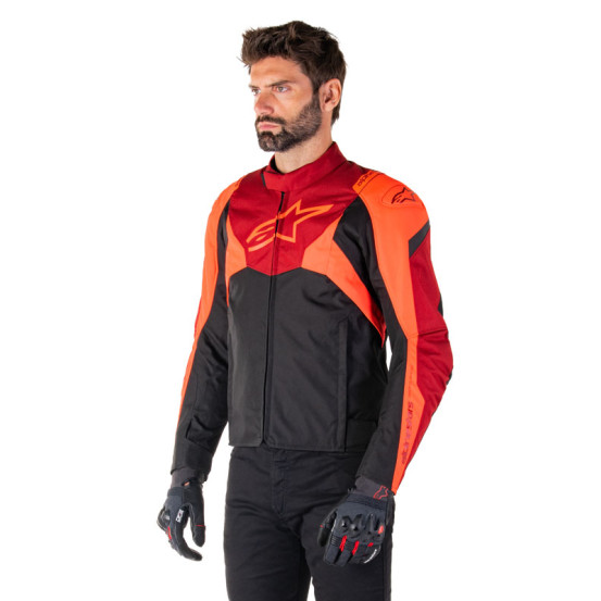 Blouson moto Alpinestars T-Jaws V4 Waterproof Rouge Noir