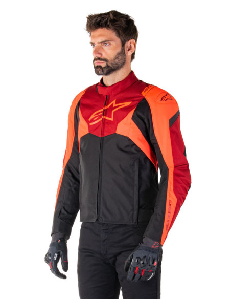 Blouson moto Alpinestars T-Jaws V4 Waterproof Rouge Noir