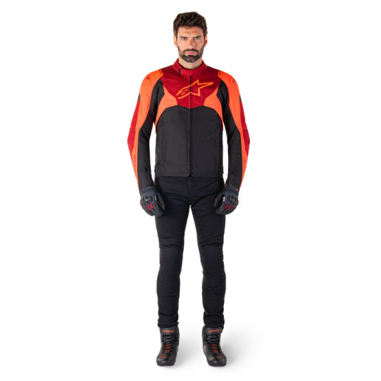 Blouson moto Alpinestars T-Jaws V4 Waterproof Rouge Noir