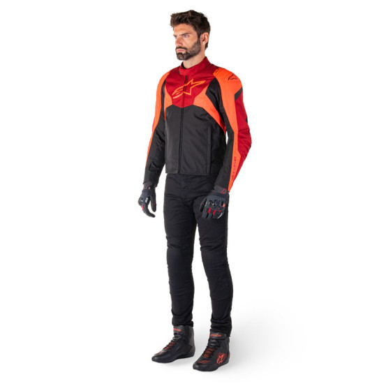 Blouson moto Alpinestars T-Jaws V4 Waterproof Rouge Noir