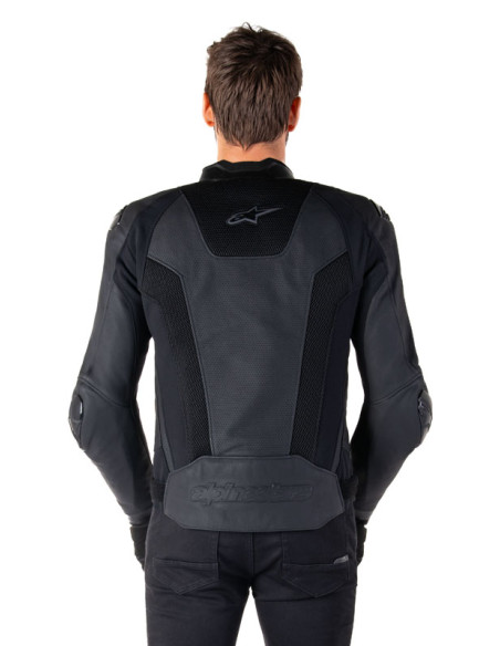 Blouson moto cuir racing Alpinestars Missile V3 Airflow Noir
