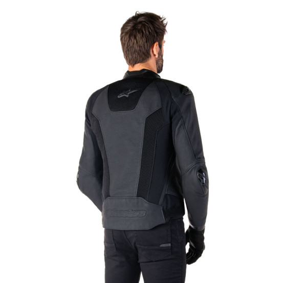 Blouson moto cuir racing Alpinestars Missile V3 Airflow Noir