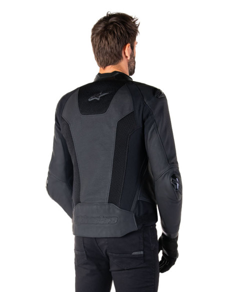 Blouson moto cuir racing Alpinestars Missile V3 Airflow Noir