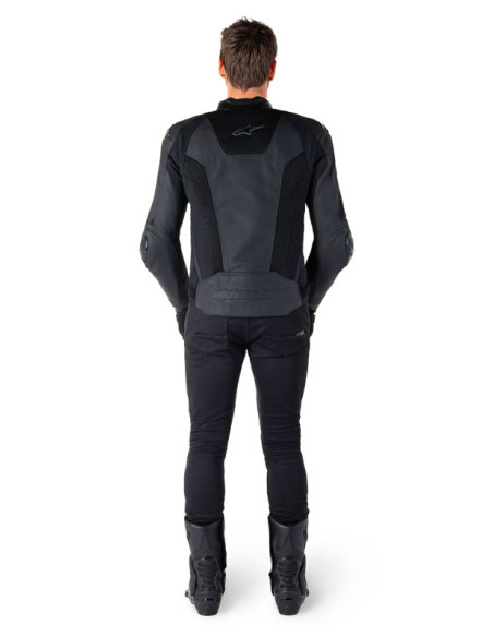 Blouson moto cuir racing Alpinestars Missile V3 Airflow Noir