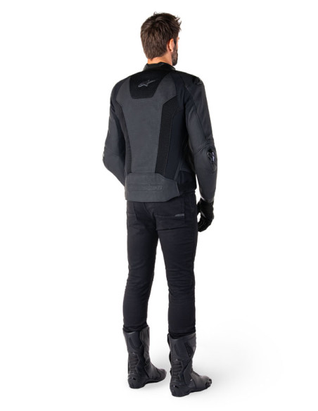 Blouson moto cuir racing Alpinestars Missile V3 Airflow Noir