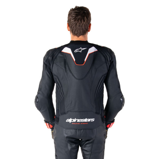 Blouson moto cuir racing Alpinestars Missile V3 Ignition Noir