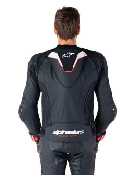 Blouson moto cuir racing Alpinestars Missile V3 Ignition Noir
