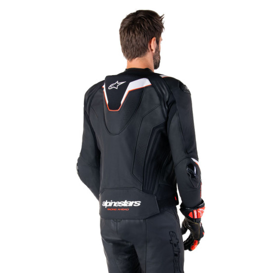 Blouson moto cuir racing Alpinestars Missile V3 Ignition Noir