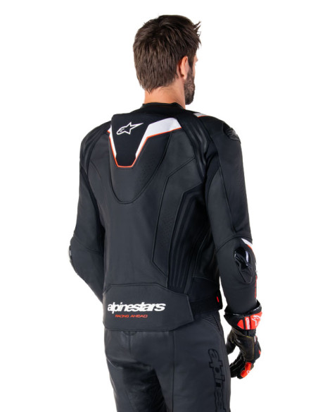 Blouson moto cuir racing Alpinestars Missile V3 Ignition Noir