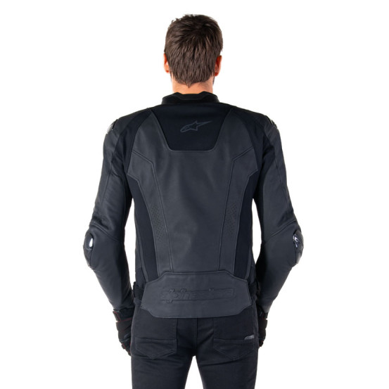 Blouson moto cuir racing Alpinestars Missile V3 Noir