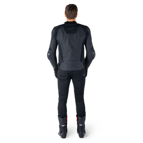 Blouson moto cuir racing Alpinestars Missile V3 Noir