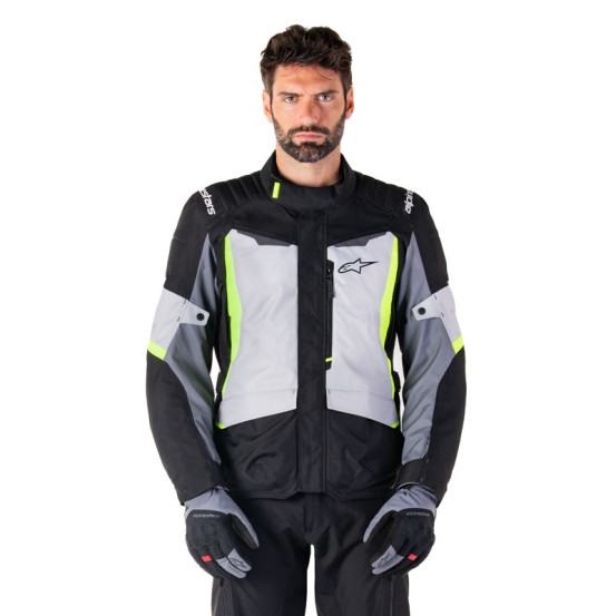 Veste moto Alpinestars ST-1 WP Gris Noir Jaune