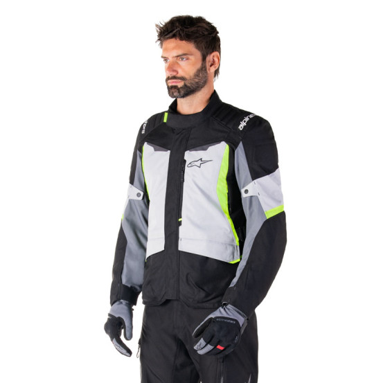 Veste moto Alpinestars ST-1 WP Gris Noir Jaune