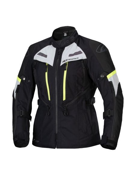 Veste moto femme Alpinestars Stella Bogota Pro Drystar Noir Jaune