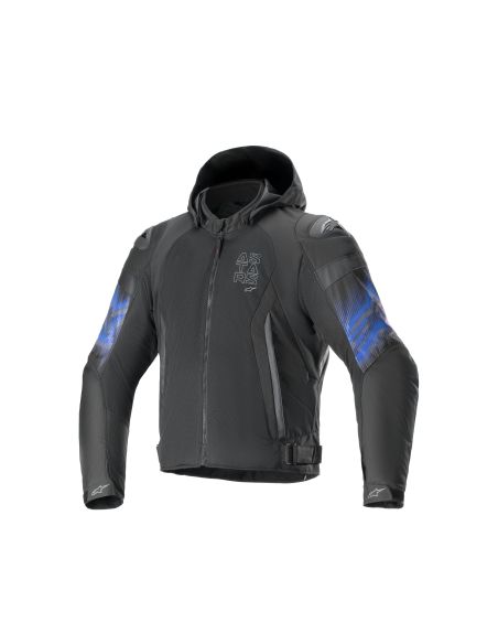 Blouson moto racing Alpinestars Zaca Air Venom Waterproof Noir Bleu