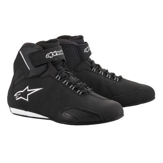 Baskets moto femme Alpinestars Stella Sektor Waterproof Noir Argent