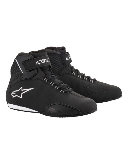 Baskets moto femme Alpinestars Stella Sektor Waterproof Noir Argent
