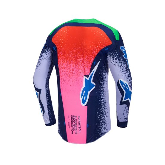 Maillot cross Alpinestars Supertech édition limitée Records - Multicouleur