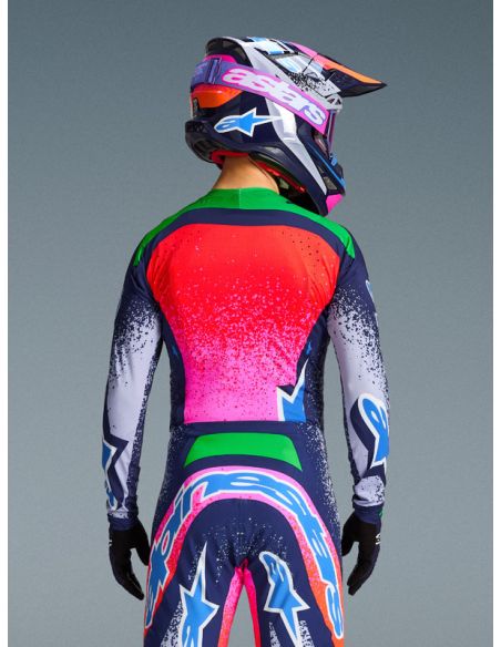 Maillot cross Alpinestars Supertech édition limitée Records - Multicouleur