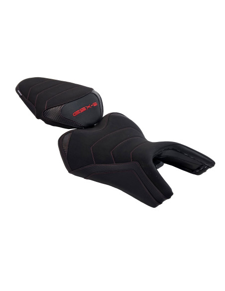 Selle confort BAGSTER SIT'N GO Noir - Rouge - Suzuki GSX 8S / R 2023–2026