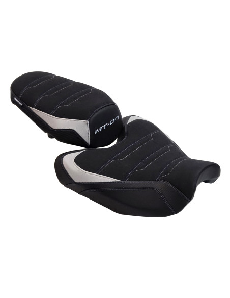 Selle confort BAGSTER SIT'N GO Noir - Gris - Bleu - Yamaha MT-07 2025–2026