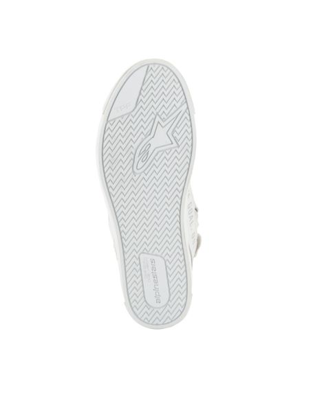 Baskets moto femme Alpinestars Stella Stated Podium Blanc Gris Clair