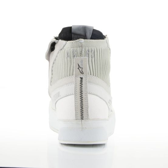 Baskets moto femme Alpinestars Stella Stated Podium Blanc Gris Clair