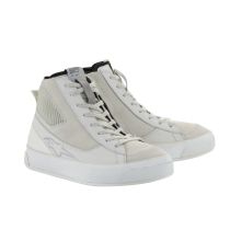 Baskets moto femme Alpinestars Stella Stated Podium Blanc Gris Clair