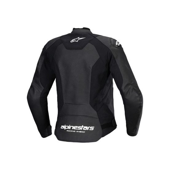 Blouson moto femme cuir racing Alpinestars Stella Faster V3 Noir Blanc