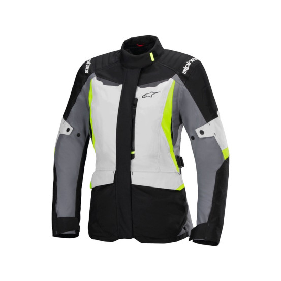 Veste moto femme Alpinestars Stella ST-1 WP Gris Noir Jaune