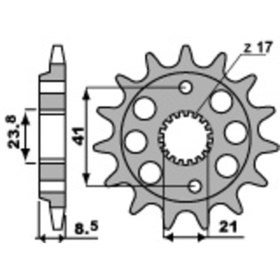Pignon Acier PBR HONDA 400 XR R 1996-2004