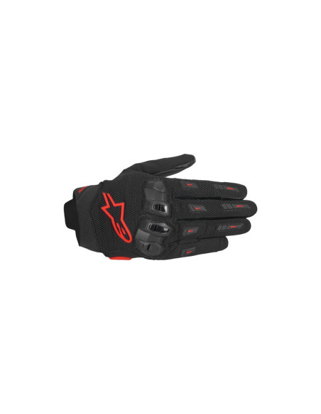 Gants moto racing Alpinestars SP-X 5 Air Noir Rouge Fluo