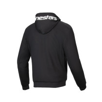 Sweat moto Alpinestars Chrome V2 Sport Hoodie Noir Blanc 2
