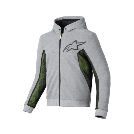 Sweat moto Alpinestars Chrome Air Sport Hoodie Gris Heather Noir